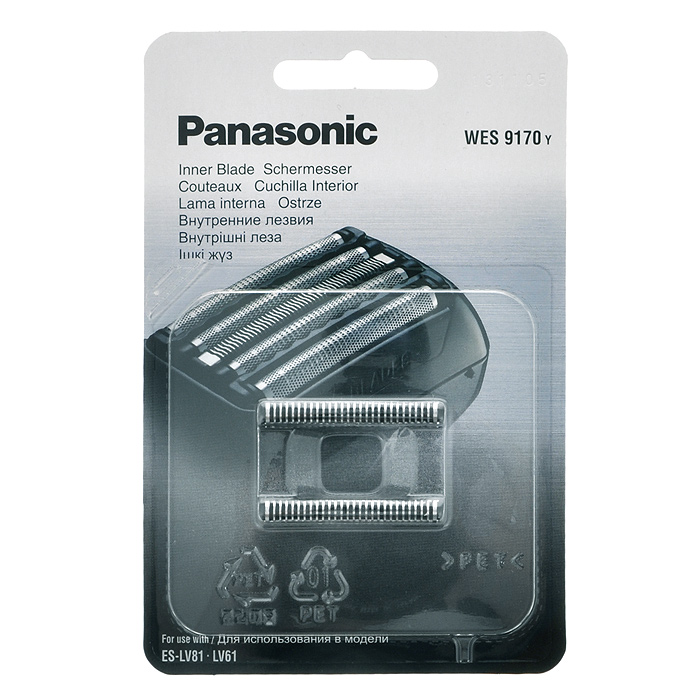 Panasonic WES9170Y1361 сменный нож для бритв ES-LV81/61WES9170Y1361 Panasonic WES9170Y1361 сменный нож для бритв ES-LV81/61WES9170Y1361Сменная сеточка для бритвы Panasonic WES9171 изготовлена из высококачественных нетоксичных материалов, поэтому вернет бритве первозданную функциональность, обеспечивающую идеальное качество бритья с максимальным комфортом.Предназначено для: электробритв Panasonic ES-LV81/ES-LV61Предназначено для: электробритв Panasonic ES-LV81/ES-LV61Предназначено для: Panasonic ES-LV81/61