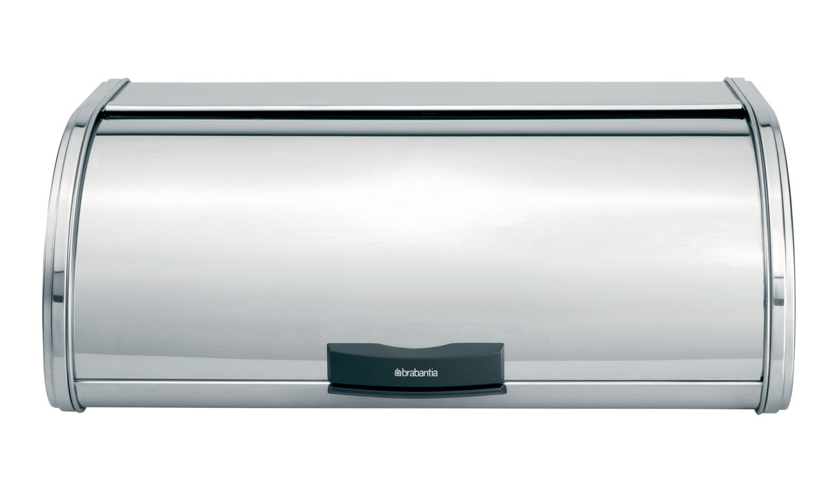 Хлебница Brabantia Touch Bin, цвет: стальной полированый. 397103397103 Хлебница Brabantia Touch Bin, цвет: стальной полированый. 397103397103Благодаря уникальной запатентованной системе Touch Bin хлебница бесшумно открывается одним касанием. Большая вместимость достаточно места для двух буханок хлеба или других хлебобулочных изделий. Изделие изготовлено из коррозионностойких материалов, имеет длительный срок службы и удобно в очистке. Эта хлебница компактна в использовании благодаря сдвигающейся крышке, которой не требуется дополнительное пространство при открывании. Плоская верхняя поверхность обеспечивает дополнительное место для хранения емкостей Brabantia и других предметов. 10-летняя гарантия Brabantia.