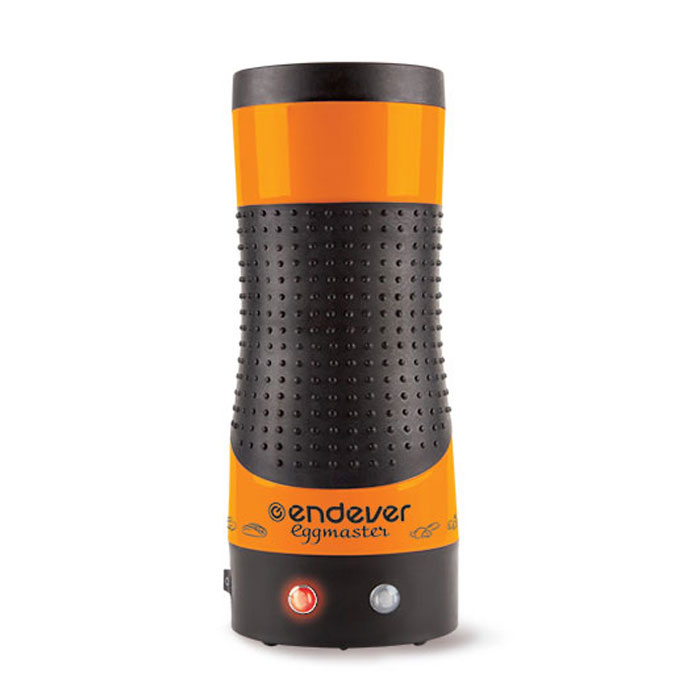 Endever Eggmaster EM-114, Orange Black вертикальный грильem-114 Endever Eggmaster EM-114, Orange Black вертикальный грильem-114Омлетница ENDEVER Eggmaster EM-114 поможет вам легко и просто приготовить изысканное французское блюдо. Для того, чтобы приготовить омлет, устанавливаем прибор в вертикальном положении и подключаем его к розетке. После сигнала о готовности прибора к работе, смазываем внутреннюю полость прибора растительным маслом и разбиваем одно-два яйца, далее выливаем их в эту-же полость. Добавляете нужные вам пряности и зелень по вкусу. По центру вставляем специальную палочку и ждем 6-8 минут. Омлет готов. Достаем его из устройства, потянув за палочку и кладем на тарелку.