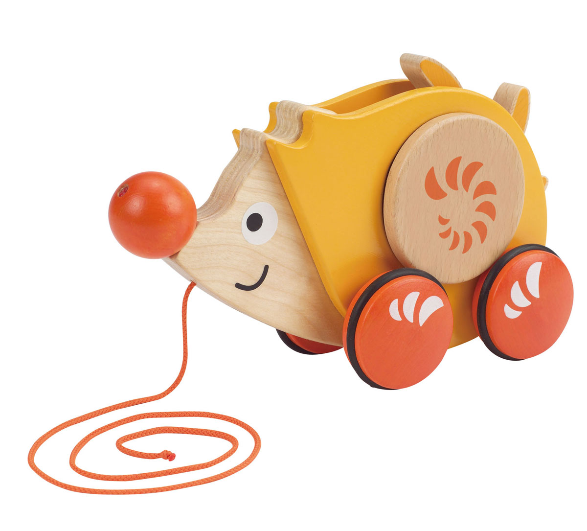 Деревянная игрушка-каталка Hape Ежик настольные игры hape игрушка паллина