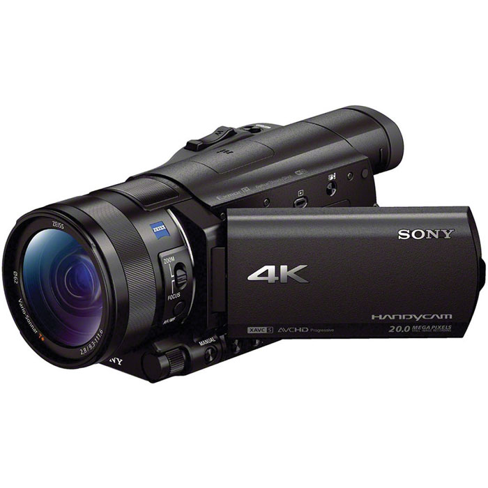 Sony FDR-AX100E 4K, Black цифровая видеокамераFDRAX100EB.CEE Sony FDR-AX100E 4K, Black цифровая видеокамераFDRAX100EB.CEEКамера Sony FDR-AX100 поддерживает разрешение 4K (3840 x 2160) - формат, разрешение которого в четыре раза больше, чем у Full HD. Благодаря этому становится возможным запечатление мельчайших деталей для непревзойденной реалистичности.Широкоугольный объектив ZEISS Vario-Sonnar T* 29 мм:Объектив ZEISS оптимизирован для съемки в 4K. Идеально подходит для роскошных пейзажей, оснащен 12-кратным оптическим зумом и 24-кратным зумом Clear Image для широких возможностей самовыражения. Резкость сохраняется даже по краям кадра благодаря группам элементов 11/17 и асферическим и низкодисперсионным линзам.Матрица Exmor R CMOS:Видеокамера FDR-AX100 оснащена большой матрицей Exmor R CMOS со светочувствительным элементом площадью примерно в 4,9 раз больше, чем у матриц типа 1/2.88. Новая матрица для большей четкости, снижения шума даже в условиях низкой освещенности и дополнительной выразительности изображений благодаря эффекту размытия фона.Процессор изображений BIONZ X:Процессор изображений BIONZ X использует усовершенствованную технологию предыдущего поколения процессоров BIONZ для более точной и реалистичной цветопередачи, высокого качества и разрешения изображения. В эту модель камеры Handycam добавлено несколько новых функций, которые используют возможности ускоренной обработки изображений. Новые функции включают в себя: Попиксельное суперразрешение, Режим съемки в движении, Оптический стабилизатор SteadyShot и Функция двойной видеозаписи.Поддержка высокоскоростной передачи данных HD:Формат XAVC S используется для записи видео 4K/HD и разработан на основе профессионального формата записи видео XAVC 4K/HD. Поддержка формата HD 50 Мбит/с, что позволяет пользователям записывать видео в высоком разрешении даже для быстродвижущихся объектов. При использовании устройств и программного обеспечения для воспроизведения формата MP4 не гарантируется просмотр всех данных для всех режимов.Встроенные фильтры ND:Возможность выбора фильтров: чистый, фильтр 1/4, фильтр 1/16 нейтральный фильтр 1/64 ND для лучшей настройки интенсивности света, поступающего в объектив. Это дает видеооператорам свободу точного управления скоростью затвора и диафрагмой, расширяя творческие возможности. Крупная матрица видеокамеры позволяет добиваться потрясающей красоты эффекта боке без увеличения выдержки даже при съемке вне помещения в солнечный день.Технология TRILUMINOS Color:Камера FDR-AX100 поддерживает технологию TRILUMINOS Color от Sony, позволяющую просматривать фотографии и фильмы с насыщенными, естественными цветами на любом телевизоре с экраном TRILUMINOS. Расширенное цветовое пространство позволит вам при просмотре мерцающих и переливающихся оттенков голубого неба или нежного лица ребенка снова окунуться в воспоминания тех незабываемых красочных моментов.Эффект изображения:Благодаря семи эффектам изображения работа с камерой FDR-AX100 творчество приносит истинное удовольствие. Эффект игрушечной камеры, мягкая гамма светлых тонов, яркие цвета, пастеризация, Ретро-эффект, Частичные цветовые фильтры, Высокая монохромная контрастность - все это превращает ваши снимки в настоящие произведения искусства. В процессе применения эффектов результат сразу же становится виден на ЖК-экране. Некоторые функции, например функция распознавания лиц, недоступна при использовании эффектов изображения.Функция My Voice Cancelling:Эта удобная новая функция обеспечивает сбалансированную запись вашего голоса и голоса вашего собеседника и других окружающих звуков во время съемки. Это возможно благодаря технологии, определяющей источник звука и частично подавляя звук, идущий из-за камеры. Даже если эмоции захлестнут вас во время съемки, ваши громкие возгласы на записи практически превратятся в шепот.