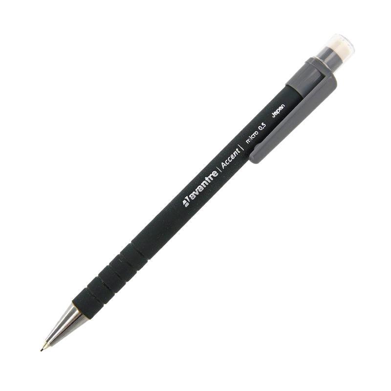 Карандаш механический Accent Micro, цвет: черный7892/4-1HB Карандаш механический Accent Micro, цвет: черный7892/4-1HBМеханический карандаш премиум класса Accent Micro - незаменимый атрибут современного делового человека в офисе и дома. Прорезиненный по всей длине пластиковый корпус выполнен из высококачественного прочного пластика. Карандаш оснащен сменным ластиком, защищенным прозрачным колпачком. Для удобства металлический узел карандаша убирается внутрь вместе с грифелем.Отточенный дизайн механического карандаша Accent Micro заинтересует всех любителей современных качественных вещей.Механический карандаш премиум класса Accent Micro - это еще одно невероятное изобретение швейцарской компании Avantre.Avantre создает канцелярские товары и аксессуары, которые воплощают лучшие инженерные и дизайнерские идеи, с первого взгляда привлекают внимание и приносят только положительные эмоции. Продукты Avantre быстро становятся любимыми благодаря яркому неординарному дизайну и высочайшему качеству.
