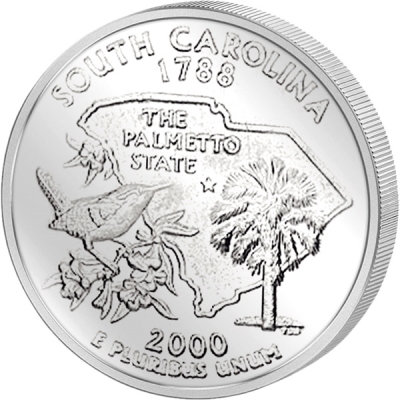 Монета номиналом 25 центов серии 