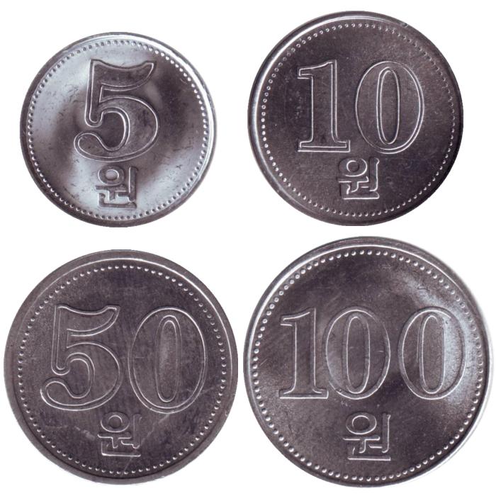 Набор из 4 монет. КНДР. 2005 год