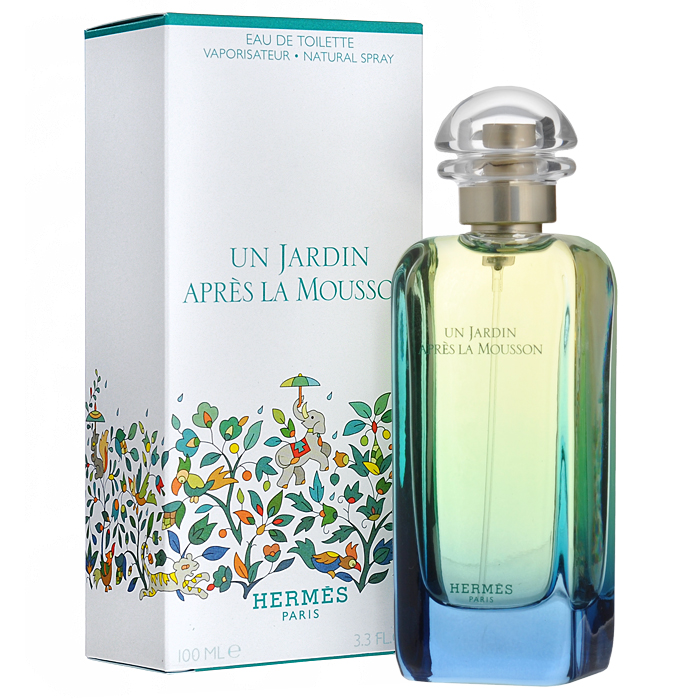 Hermes Туалетная вода Un Jardin Apres La Mousson, женская, 50 мл25688 Hermes Туалетная вода Un Jardin Apres La Mousson, женская, 50 мл25688Hermes Un Jardin Apres La Mousson - третий аромат в коллекции Jardin от Hermes. Он посвящен индийским лесам после периода муссонных дождей. Чтобы получить вдохновение для создания этого аромата, Жан-Клод Эллена (Jean-Claude Ellena), парфюмер Hermes, ездил в Кералу в юго-западной Индии, где и был впечатлен процессом возрождения природы после сезона дождей. Аромат создан из самых высококачественных ингредиентов, что придает ему атмосферу роскоши и глубины, но в то же время он необыкновенно легок и свеж. Композиция построена на пряных, растительных и цветочных оттенках.Классификация аромата: цветочный.Пирамида аромата:Основные ноты: кориандр, имбирь, перец, цветок гавайского имбиря, кардамон.Ключевые словаСтрастный, роскошный, яркий!