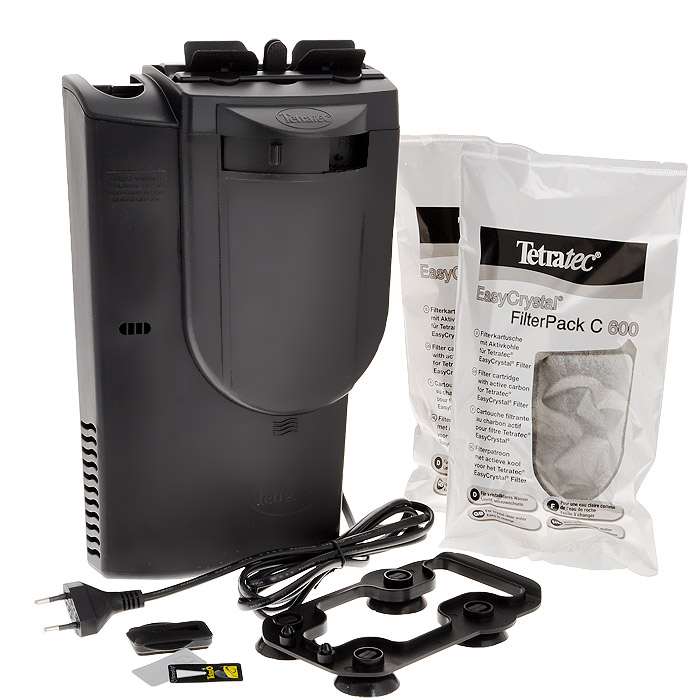 Фильтр внутренний для аквариумов Tetra EasyCrystal 600 Filter Box174689 Фильтр внутренний для аквариумов Tetra EasyCrystal 600 Filter Box174689Фильтр внутренний для аквариумов Tetra EasyCrystal 600 Filter Box - это внутренний аквариумный фильтр с отсеком для нагревателя, для кристально чистой, здоровой воды, благодаря инновационным фильтрующим картриджам, которые можно быстро и легко менять - оставляя руки сухими!Обеспечивает кристально чистую, здоровую воду, благодаря интенсивной механической, биологической и химической фильтрации;Механическая фильтрация: двусторонняя фильтрующая губка для надежного удаления мельчайших частичек грязи;Биологическая фильтрация: система BioGrid и огромная площадь для заселения полезными бактериями;Химическая фильтрация - специальный активированный уголь борется с загрязнением воды и неприятными запахами;Компактная конструкция позволяет сэкономить место в аквариуме;Сертификаты контроля качества TUV/GS. Гарантия 2 года.