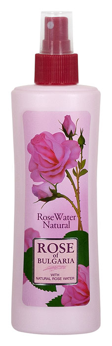 Rose of Bulgaria Розовая вода, натуральная, с пульверизатором, 230 мл