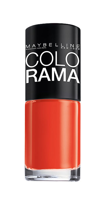 Maybelline New York Лак для ногтей Colorama, оттенок 313, Сочный апельсин, 7 млB2341303 Maybelline New York Лак для ногтей Colorama, оттенок 313, Сочный апельсин, 7 млB2341303Самая широкая палитра оттенков новых лаков Колорама.Яркие модные цвета с подиума. Новая формула лака Колорама обеспечивает стойкое покрытие и создает еще более дерзкий, насыщенный цвет, который не тускнеет. Усовершенствованная кисточка для более удобного и ровного нанесения, современная упаковка. Лак для ногтей Колорама не содержит формальдегида, дибутилфталата и толуола.