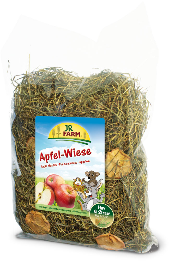 Сено JR Farm, с яблоками, 500 г25614 Сено JR Farm, с яблоками, 500 г25614Растительный корм для кроликов и других грызунов JR Farm изготовлен из нежно высушенных трав альпийского луга с очень высоким содержанием листьев. Сено обогащено злаковыми травами и добавлено яблоко. Сено из натуральных трав - обязательный грубый корм в рационе карликовых кроликов и морских свинок, и оно должно быть всегда в свободном доступе и необходимом объеме для животного.Состав: сено, яблоко. Пищевая ценность: белок - 11,7%, жиры - 2,6%, клетчатка - 22,9%, зола - 6,9%.Вес: 500 г.Товар сертифицирован.