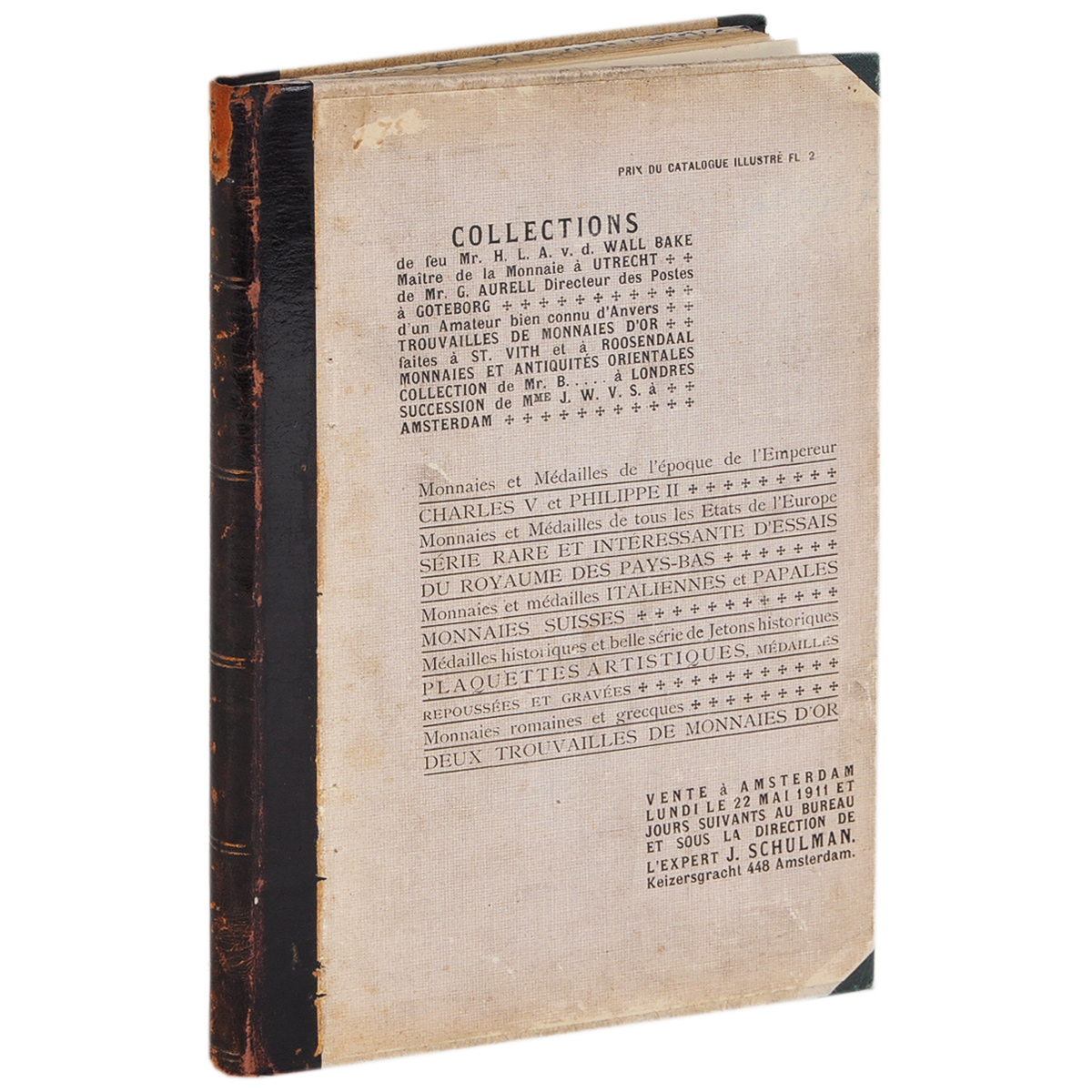 Catalogue des riches Collections Numismatiques0120710 Catalogue des riches Collections Numismatiques0120710Contenant une Serie Importante de Monnaies et Medaille de Lepoque Charles V et Philippe II. Monnaies et Medailles de toute LEurope. LExpert J. Schulman. Переплет: твердый, формат: обычный.Ouvrage tire seulement en 100 exemplaires numerotes, dun grand interet pour ceux qui soccipent de lhistoire et de la numismatique du Bresil, a cause des notices historiques, accompagnant la description de plusieurs medailles, depuis loccupation hollandaise en 1596 jusqua nos jours.Toutes les medailles decrites au nombre de 294, sont reproduites sur les planches. Издание не подлежит вывозу за пределы Российской Федерации.