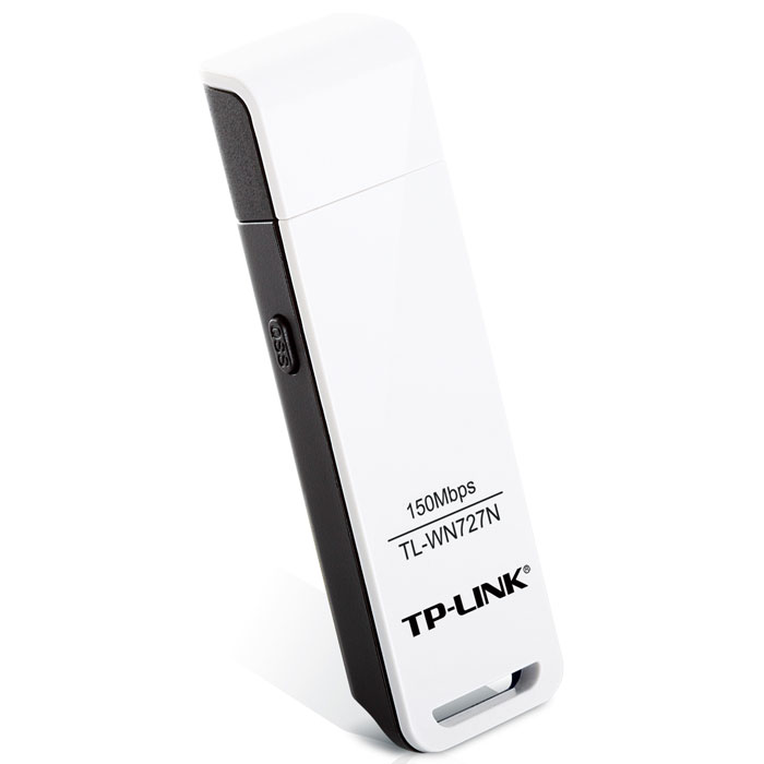 TP-Link TL-WN727N беспроводной USB-адаптерTL-WN727N TP-Link TL-WN727N беспроводной USB-адаптерTL-WN727NБеспроводной сетевой USB-адаптер серии TP-Link TL-WN727N позволит вам подсоединить настольный компьютер или ноутбук к беспроводной сети и воспользоваться доступом в Интернет по высокоскоростному подключению. Сетевой адаптер поддерживает стандарт IEEE 802.11n со скоростью передачи данных по беспроводному подключению до 150 Мбит/с, идеальной для онлайн-игр и потокового видео. Благодаря поддержке технологии IEEE 802.11n, сетевой адаптер TL-WN727N характеризуется более мощными возможностями сокращения потерь данных при передаче на большие расстояния или при преодолении препятствий в небольшом офисе или большой квартире, даже в железобетонном здании. К тому же, вы сможете с легкостью подключиться к беспроводной сети на большом расстоянии, там, где устройства стандарта IEEE 802.11g с этой задачей могут и не справиться. Технология CCA (оценка занятости канала) позволяет автоматически избежать конфликта каналов путем выбора свободного канала, а также полностью раскрывает возможности привязки к каналу, что значительным образом улучшает беспроводную передачу сигнала.Совместимый с режимом шифрования WPS (Wi-Fi Protected Setup), сетевой адаптер TL-WN727N поддерживает Мастер быстрой настройки безопасности (QSS). При нажатии кнопки QSS устанавливается безопасное соединение, защищенное с помощью алгоритма шифрования WPA2, который считается намного более надежным по сравнению с шифрованием WEP. Применение мастера позволяет не только быстрее выполнить настройку безопасности по сравнению с обычными процедурами настройки, но и также приносит дополнительное удобство в том, что вам не придется запоминать пароль.Что касается безопасности WI-FI соединения, шифрование WEP больше не может считаться самой совершенной и надежной защитой от вторжений извне. На сетевом адаптере TL-WN727N используются разработанные промышленной группой WI-FI Alliance алгоритмы шифрования WPA/WPA2, надежно защищающие беспроводную сеть от потенциальных угроз извне.