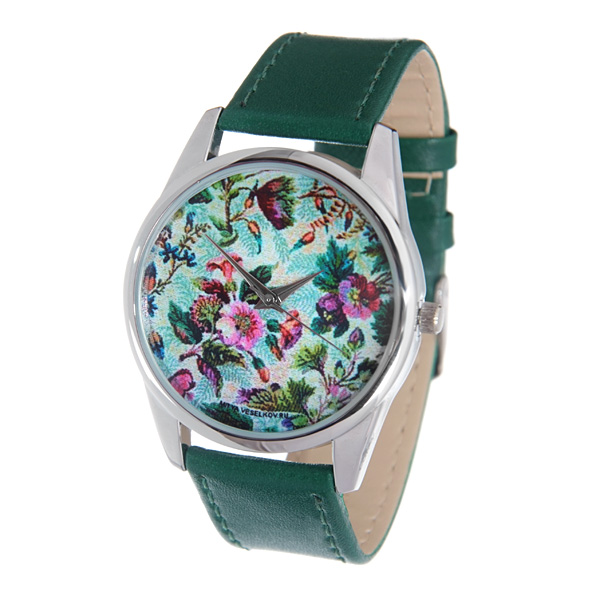 Часы Mitya Veselkov Садовый гобелен (зеленый) . Color-74