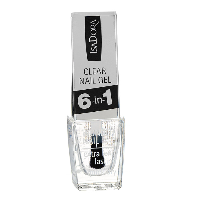 Isa Dora Средство для ногтей Wonder Nail - Clear Nail Gel, 6 в 1, универсальное, 6 мл220697 Isa Dora Средство для ногтей Wonder Nail - Clear Nail Gel, 6 в 1, универсальное, 6 мл220697Благодаря гелевой консистенции средство выравнивает поверхность ногтей и создает идеальную базу для покрытия ногтей цветным лаком, предотвращая при этом обесцвечивание ногтевой пластины.Нанося средство в качестве базового покрытия, вы обеспечите защиту и стойкость маникюра, добавляя ему зеркального блеска.Используйте покрытие самостоятельно для естественного маникюра.Средство Wonder Nail - Clear Nail Gel обладает следующими характеристиками: Базовое покрытие. Выравнивает ногтевую пластину. Верхнее покрытие.Придает супер-блеск. Стойкость. Защита.Способ применения: наносите на обезжиренные ногти.Если Вы используете средство в качестве базового покрытия, одного слоя достаточно.Если Вы используете средство самостоятельно, покрытие в два слоя обеспечит наилучший результат. Дайте высохнуть первому слою, прежде чем приступать ко второму.Товар сертифицирован.