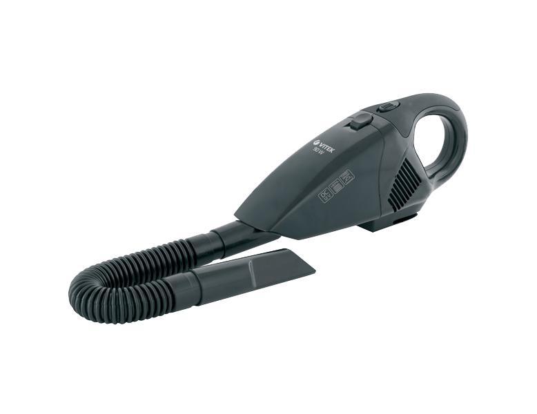 Vitek VT-1840, BlackVT-1840-BK Vitek VT-1840, BlackVT-1840-BKЕсли вы зашли на эту страничку, значит у вас есть автомобиль, который нуждается в вашей заботе в плане чистоты внутреннего пространства. Компактный, легкий и очень удобный пылесос VITEK VT-1840 прекрасно справится с повседневной сухой уборкой салона и багажного отсека автомобиля. В комплекте много насадок, которые не оставят без внимания ни один, даже самый труднодоступный уголок авто: электрическая вращающаяся щетка, щелевая насадка, специальная щеточка для чистки приборной панели и конечно гибкий удлинительный шланг, без которого уборка не была бы такой комфортной. Вместе с пылесосом вы получите сумку-чехол для переноса устройства и его принадлежностей. Сила всасывания не ослабевает до конца уборки. Главное в пылесосе, не внешний вид, а то, как хорошо он всасывает пыль. Пылесос VT-1840 устроен по технологии “циклон” с трехступенчатой системой фильтрации и имеет вместительный пылесборник 1.5 л, поэтому сила всасывания не ослабевает по мере его наполнения. Чтобы торнадо внутри него не исчезал, необходимо просто вовремя очищать контейнер. Его мощности всасывания вполне достаточно, чтобы собрать крошки, шерсть и даже песочек на полу авто, а вот монетки и камешки будут залетать не очень бодро. Чтобы защитить легкие пользователя от пыли, на выходе установлен фильтр тонкой очистки. Идеальная модель для гаражных условий.Питание пылесоса осуществляется только от бортовой сети автомобиля через прикуриватель, наверняка в таком маленьком устройстве как VITEK 1840 не хватило место для аккумулятора, да он там и не нужен. Длинный сетевой кабель – 3.6 метра не будет стеснять вас в передвижении. Автопылесос хоть и не такое мощное устройство, как его большие собратья, но в гаражных условиях имеет неоспоримые преимущества перед ними: малые габариты, может находиться в багажнике, а значит всегда под рукой, не зависит от электросети, и к тому же относительно недорогой для своих возможностей.