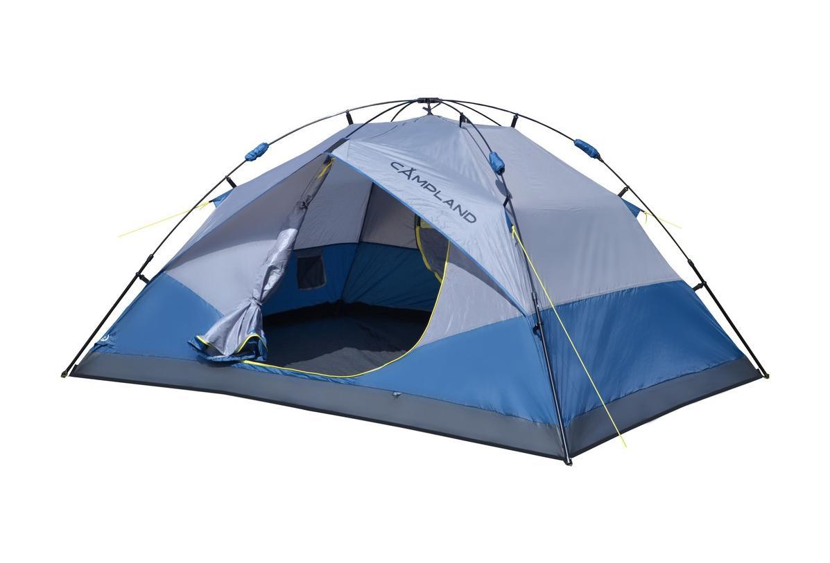 Палатка Campland Marshal 4a Grey-BlueMarshal 4a Палатка Campland Marshal 4a Grey-BlueMarshal 4aПалатка однослойная туристическая четырехместная Campland Marshal 4a отлично подойдет для отдыха большой компанией. Сборка палатки занимает 2-3 минуты. Отлично вентилируется. Термосклейка швов повышает прочность палатки. Огнестойкая ткань защитит от ветра и дождя. Характеристики: Размер палатки в разложенном виде (ДхШхВ): 274 см х 213 см х 127 см. Наружный тент: Polyester 68D. Каркас:стеклопластиковые дуги диаметром 8,5 мм, стальные дуги. Вес:4,49 кг.