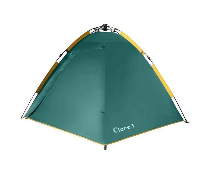 Палатка GREENELL Клер 3 V2, цвет: зеленый, 95280-303-0095280-303-00 Палатка GREENELL Клер 3 V2, цвет: зеленый, 95280-303-0095280-303-00Самый быстрый переход к полноценному отдыху Двухслойная дуговая палатка с полуавтоматическим каркасом. Один тамбур и два вхо- да. Внутренняя палатка и тент устанавливаются одновременно. Легко ставиться одним чело- веком. Минимум времени для установки и сборки. Q-образный вход продублирован сеткой.Улучшенная сквозная вентиляция. Проклеенные швы. Облегченная регулировка оттяжек сосветовозвращающей нитью. Цвет: Зеленый. Сезон: лето.