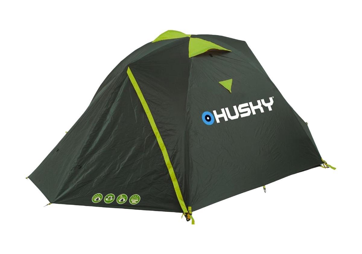 Палатка Husky Burton 2-3 Dark Green, цвет: темно-зеленый