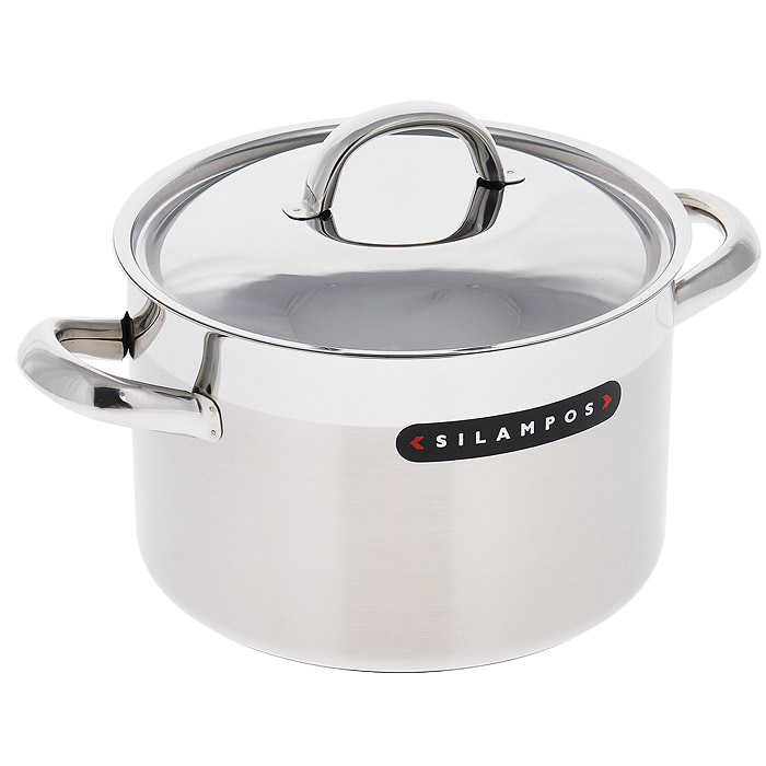 Кастрюля Silampos Европа с крышкой, 3 л632122BM6618 Кастрюля Silampos Европа с крышкой, 3 л632122BM6618Кастрюля Silampos Европа изготовлена из высококачественной нержавеющей стали с матовой внутренней и внешней полировкой. Зеркальный ободок у кромки с внешней стороны придает посуде стильный внешний вид. Термическое дно Impact Disc Plus выдерживает температуры до двух раз превосходящую максимальную температуру, необходимую для приготовления пищи. Изделие оснащено прочными стальными ручками. Специальные изогнутые бортики посуды обеспечивают легкое и аккуратное выливание жидкости. Крышка, выполненная из нержавеющей стали, плотно прилегает к краю посуды.Кастрюлю можно использовать на всех типах плит, включая индукционные. Можно мыть в посудомоечной машине.Посуда Silampos производится с использованием самых последних достижений в области производства изделий из нержавеющей стали. Алюминиевый диск инкапсулируется между дном кастрюли и защитной оболочкой из нержавеющей стали под давлением 1500 тонн. Этот высокотехнологичный процесс устраняет необходимость обычной сварки, ахиллесовой пяты многих производителей товаров из нержавеющей стали. Вместо того, чтобы сваривать две металлические детали вместе, этот процесс соединяет алюминий и нержавеющей стали в единое целое. Метод полной инкапсуляции позволяет с абсолютной надежностью покрыть алюминиевый диск нержавеющей сталью. Это делает невозможным контакт алюминиевого диска с открытым огнем и активной средой некоторых моющий средств. Посуда Silampos является лауреатом многочисленных Португальских и Европейских конкурсов, и по праву сохраняет лидирующие позиции на рынке кухонной посуды в Европе и мире. Посуда изготовлена из нержавеющей стали с добавлением 18% хрома и 10% никеля. Посуду можно мыть в посудомоечной машине, использовать на всех видах плит (газовые, электрических, керамических и индукционных). Оснащена специальным алюминиевым диском - Impact Disk, разработанным с применением передовой технологии соединения диска с дном кастрюли и защитной оболочкой из нержавеющей стали под высоким давлением. Выдерживают температуру до 600°С. Использование алюминиевого жарораспределяющего диска позволяет значительно сократить время приготовления пищи. Производство Португалия.