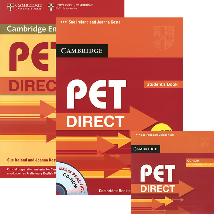 PET Direct: Student's Pack (комплект из 2 книг + CD-ROM) complete advanced workbook without answers cd rom