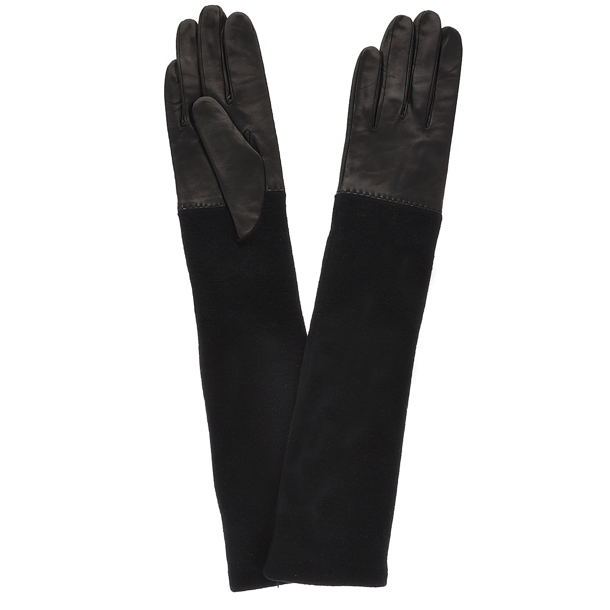 Перчатки женские Dali Exclusive, цвет: черный. 81_OSTA_29/BL. Размер 7