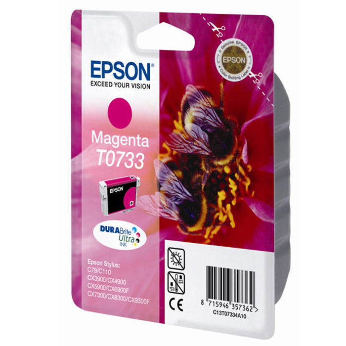 Epson T0733 (C13T10534A10), Magenta картридж для C79/C110/CX9300/TX419/TX600
