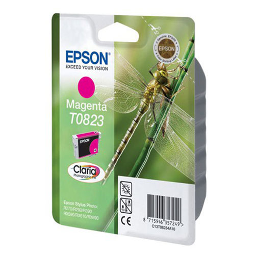 Epson T0823 (C13T11234A10), Magenta картридж для R270/R290/RX590/T50/TX650