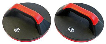 Упоры для отжиманий Lite Weights, поворотные, цвет: черный, красный, 2 шт