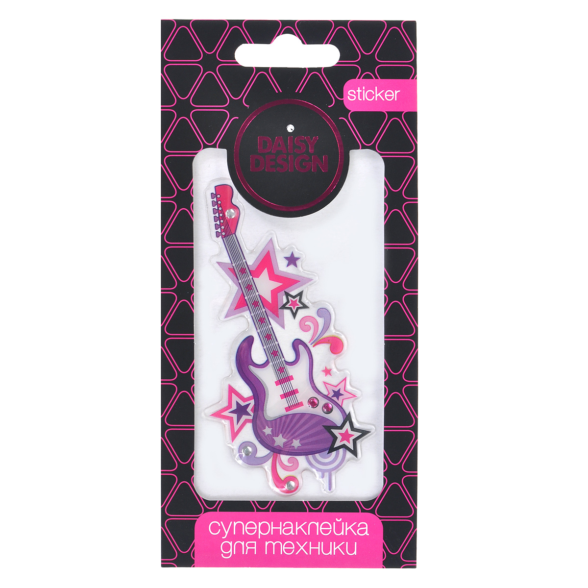 Наклейка для техники Daisy Design Гламурный рок51484 Наклейка для техники Daisy Design Гламурный рок51484Наклейка Daisy Design Гламурный рок предназначена для декорирования любимых вещей: планшета, мобильного телефона, ноутбука и других предметов. Наклейка представляет собой электрогитару, дополненную стразами. Она наклеивается на ровную поверхность и при необходимости легко снимается, не оставляя следов.С таким украшением ваша малышка всегда будет в центре внимания.