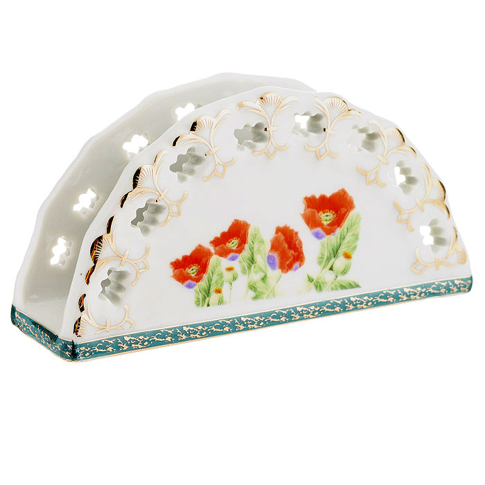 Салфетница Briswild Цветы мака. 545-761545-761 Салфетница Briswild Цветы мака. 545-761545-761Салфетница Briswild Цветы мака выполнена из высококачественного фарфора. Салфетница украшена перфорацией и изображением цветов. Салфетница Briswild Цветы мака идеально подойдет для украшения стола и станет отличным подарком к любому празднику.Не использовать в микроволновой печи. Не применять абразивные чистящие вещества.