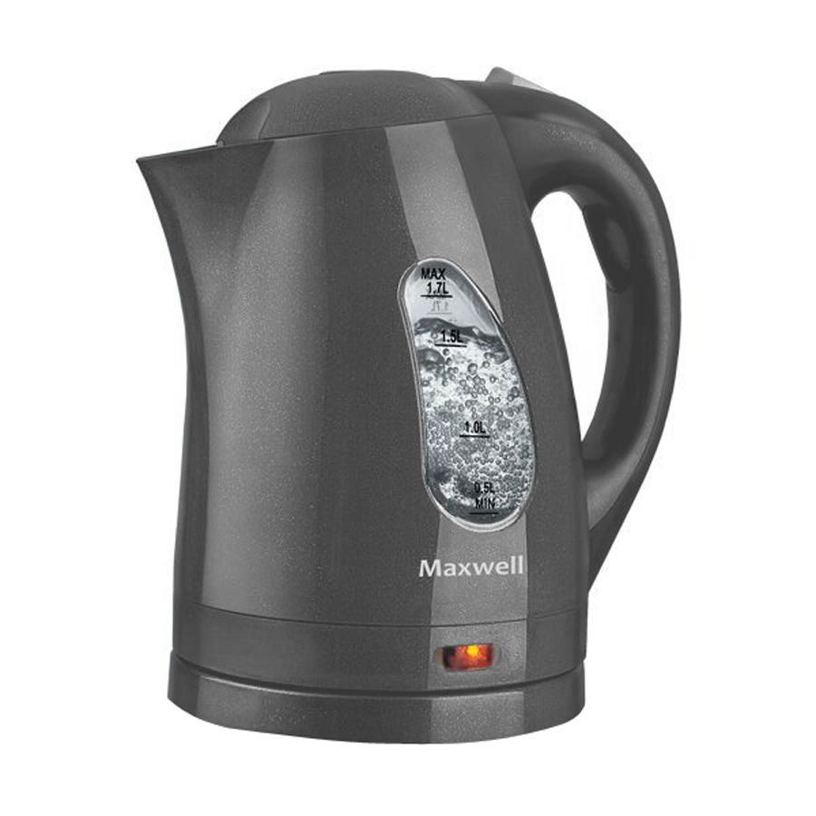 Maxwell MW-1014, GreyMW-1014, Grey Maxwell MW-1014, GreyMW-1014, GreyНикто не будет спорить, что каждая хозяйка пытается по максимуму автоматизировать каждый сантиметр площади своей кухни. Именно по этому, каждое устройство здесь должно иметь минимальные габаритные размеры при максимальной функциональности. Примером такой комплектации может стать чайник Maxwell MW-1014, который совместил в себе все необходимые функции, чтобы сделать процесс кипячения воды максимально безопасным и быстрым. За это отвечает высокая мощность устройства, а это целых 2,2 кВт. Этого показателя вполне достаточно, чтобы за считанные минуты вскипятить 1,7 литра (максимально допустимый объем кипячения для этой модели). Следить за уровнем можно, используя двустороннюю шкалу, которая располагается по обе стороны устройства. Чайник Maxwell MW-1014 изготовлен из термостойкого пластика, который облегчает саму модель, а также позволяет хранить воду горячей достаточно продолжительное время. В качестве нагревательного элемента в этой модели используется плоское дно (один из видов скрытых...