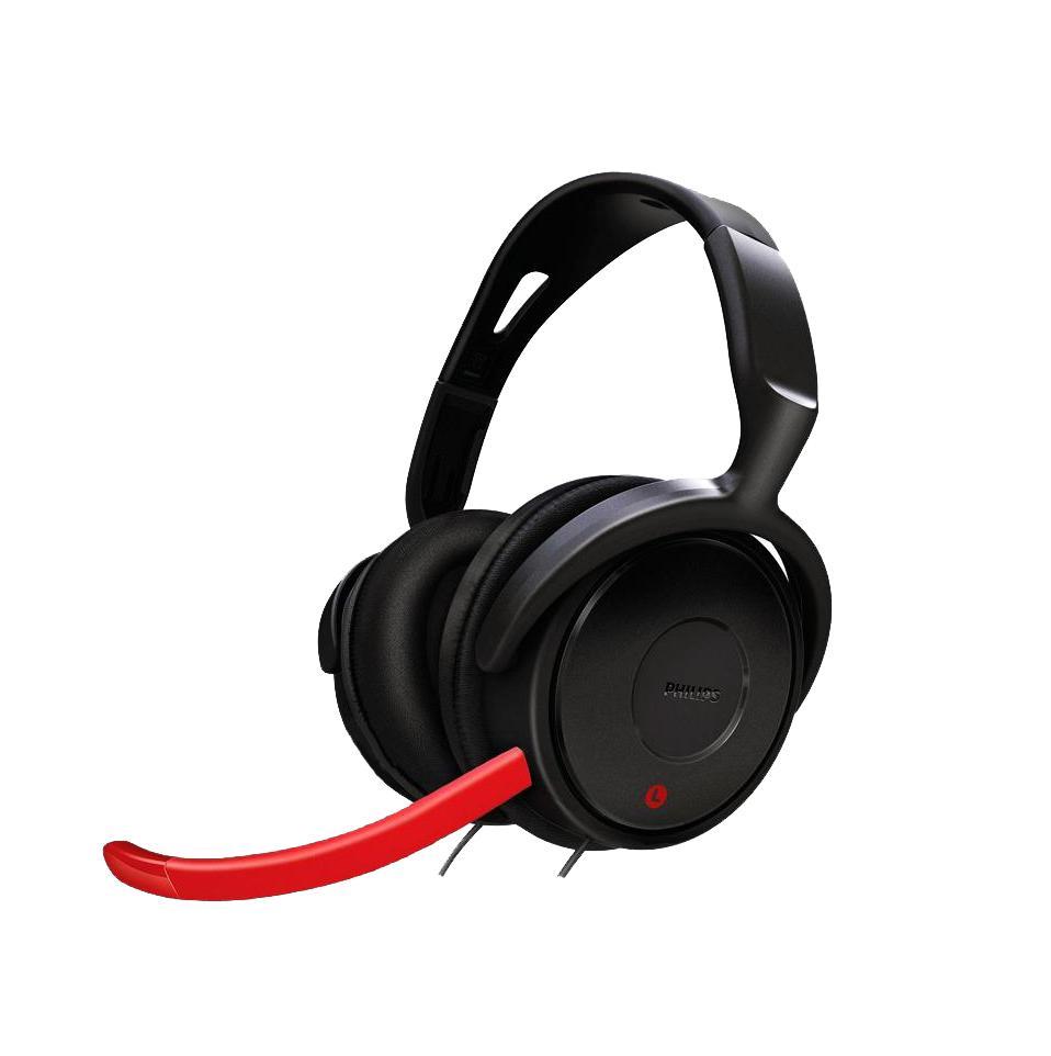 Philips SHG7980/10SHG7980/10 Philips SHG7980/10SHG7980/10Широкие возможности для геймеровЭта гарнитура, созданная специально для геймеров, удивит вас мощными басами и реалистичным цифровым звуком, который буквально погружает вас в мир игры. Наушники с оголовьем и полноразмерными амбушюрами из искусственной кожи обеспечивают комфорт даже при длительном использовании.Мощные 40-мм излучатели потрясают взрывными басамиМощные 40-мм излучатели потрясают взрывными басами и реалистичным цифровым звуком, который буквально погружает в действие на экране.Легкие полноразмерные наушники для комфорта при длительной игреЭти легкие полноразмерные наушники Philips с регулируемой конструкцией обеспечивают идеальную комфортную посадку. Мягкие амбушюры гарантируют непревзойденный комфорт и не нагреваются.Микрофон с шумоподавлением не пропускает фоновый шумРегулируемый микрофон с шумоподавлением не пропускает отвлекающий фоновый шум.Встроенный регулятор уровня громкости для быстрой подстройкиУдобный встроенный регулятор уровня громкости позволяет быстро подстраивать громкость или отключать звук.