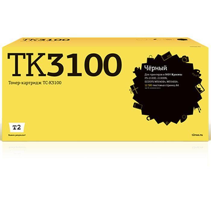 T2 TC-K3100 тонер-картридж для Kyocera FS-2100D/2100DN/ECOSYS M3040dn/M3540dn T2 TC-K3100 тонер-картридж для Kyocera FS-2100D/2100DN/ECOSYS M3040dn/M3540dn
