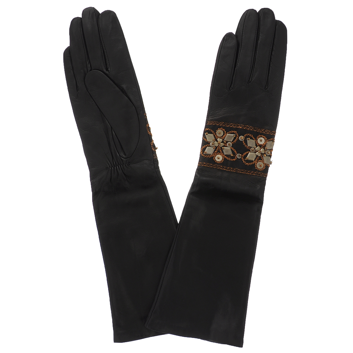 Перчатки женские Dali Exclusive, цвет: черный. 81_UNE_21/BL//11. Размер 6,5