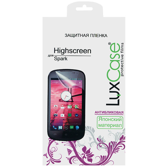 Luxcase защитная пленка для Highscreen Spark, антибликовая51504 Luxcase защитная пленка для Highscreen Spark, антибликовая51504Антибликовая защитная пленка Luxcase для Highscreen Spark имеет защитный слой, который снимается во время наклеивания. Данная защитная пленка подходит как для резистивных, так и для емкостных экранов, не снижает чувствительности на нажатие. На защитной пленке есть все технологические отверстия под камеру, кнопки и вырезы под особенности экрана. Благодаря использованию высококачественного японского материала пленка легко наклеивается, плотно прилегает, имеет высокую прозрачность и устойчивость к механическим воздействиям. Потребительские свойства и эргономика сенсорного экрана при этом не ухудшаются.