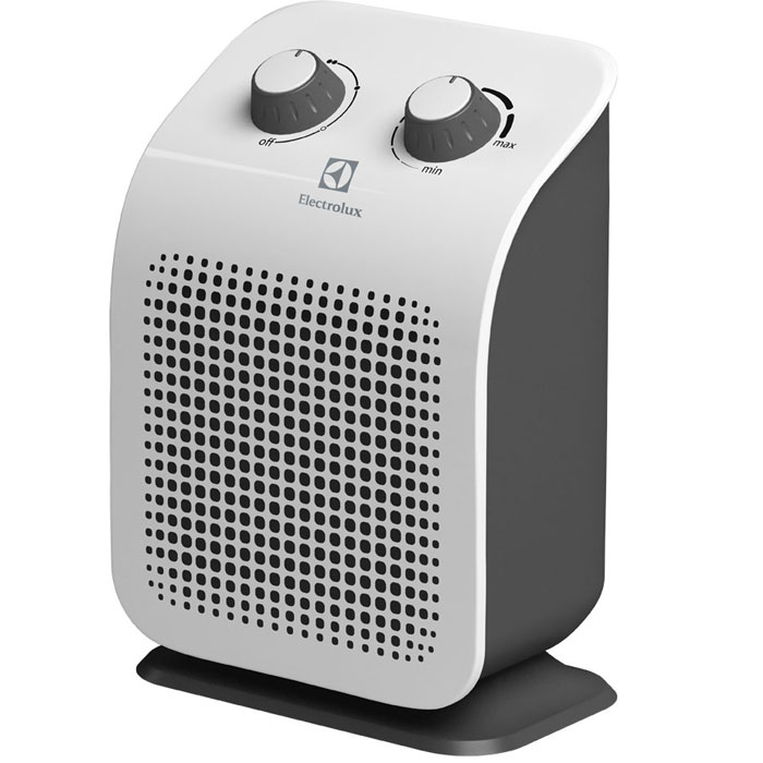 Electrolux 1120S/EFH тепловентиляторEFH/S-1120 Electrolux 1120S/EFH тепловентиляторEFH/S-1120Тепловентилятор Electrolux 1120S/EFH относится к дизайнерской ART-серии тепловентиляторов компании Electrolux. Он имеет три режима работы ( вентилятор и два режима мощности обогрева). Тепловентилятор Electrolux 1120S/EFH выполнен из ударопрочного и термостойкого пластика. Имеет эргономичное управление всеми функциями тепловентилятора. Высоконадежный нагревательный элемент обеспечивает мгновенный нагрев помещения