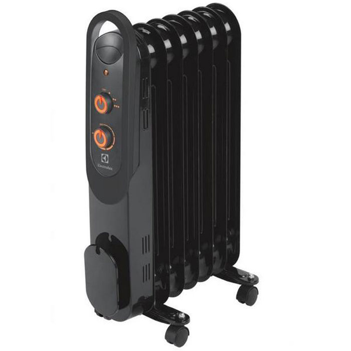 Electrolux 4157M/EOH масляный обогревательEOH/M-4157 Electrolux 4157M/EOH масляный обогревательEOH/M-4157Electrolux EOH/M-4157 - современная модель масляного радиатора, отличающаяся максимальной безопасностью, высокой надежностью и экологичностью, а также компактными размерами. В качестве наполнителя радиатор использует экологичное масло HD-300, проходящее многоступенчатую систему очистки. Оснащен защитой от опрокидывания. Electrolux EOH/M-4157 имеет простое эргономичное управление, место для хранения шнура питания, а также оснащен ручкой для удобства передвижения. Масляный радиатор Electrolux EOH/M-4157 может работать в трёх режимах обогрева на выбор: Мощность обогрева 600 Вт,мощность обогрева 900 Вт, мощность обогрева 1500 Вт.