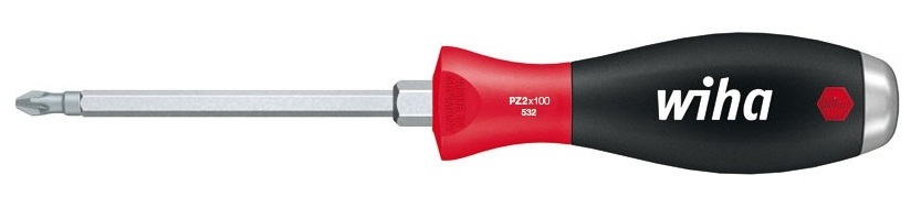 Отвертка SoftFinish под ключ ударная PZ2x100 Wiha 0324603246 Отвертка SoftFinish под ключ ударная PZ2x100 Wiha 0324603246Отвертка SoftFinish имеет сплошное шестигранное жало с шестигранником под гаечный ключ, массивный стальной набалдашник. Наконечник Wiha ChromTop гарантирует максимальное соответствие размерности. Жало выполнено из высококачественной хром-ванадий-молибденовой стали полной закалки, матовое хромирование. Эргономичная многокомпонентная рукоятка Wiha SoftFinish с защитой от скатывания.Общая длина отвертки: 21,5 см.Длина жала: 10 см.Размер ручки: 11,5 см х 3 см х 3 см.