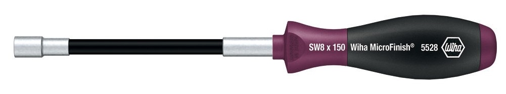 Отвертка MicroFinish гибкая, торцевая головка SW8x150 Wiha 2917729177 Отвертка MicroFinish гибкая, торцевая головка SW8x150 Wiha 2917729177Отвертка с торцевой головкой Wiha MicroFinish с шестигранником. Гибкий стержень позволяет закручивать под углом. Нескользящая рукоятка Wiha MicroFinish с защитой от скатывания. Применяется для закручивания и откручивания плавно регулируемых зажимов шлангов.Общая длина отвертки: 26 см.Длина жала: 15 см.Размер ручки: 11 см х 3 см х 3 см.
