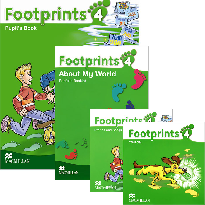 Footprints 4 (+ CD и CD-ROM) el chinese idioms about dragons and their related stories book with cd элементарный уровень китайские рассказы о драконах и историях с ними книг