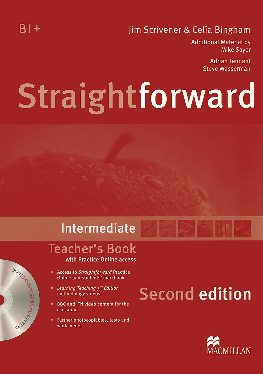 Straightforward Intermediate: Teacher's Book (+ CD-ROM) el chinese idioms about dragons and their related stories book with cd элементарный уровень китайские рассказы о драконах и историях с ними книг