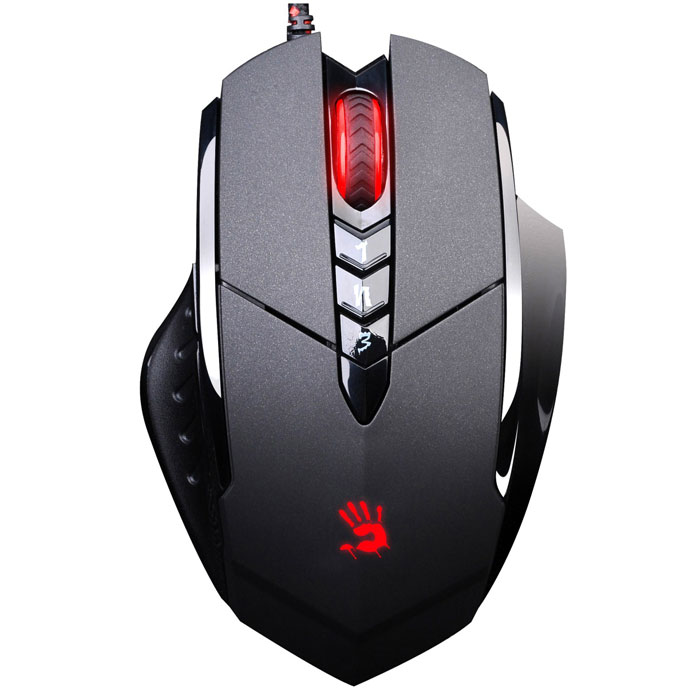 A4Tech Bloody V7M, Black игровая мышьV7M A4Tech Bloody V7M, Black игровая мышьV7MИгровая мышь A4Tech Bloody V7M - это отличное решения для геймеров как начинающего уровня, так и профессионалов. A4Tech Bloody V7M представляет собой игровую мышь с высоким разрешением до 3200 DPI, время отклика составляет всего 1 мсек. В самых длительных игровых турнирах мышь Bloody V7M позволит вам сохранить точность руки, благодаря своей эргономичной форме. Кнопки имеют цикл износостойкости 10 млн кликов, произведены из качественного пластика, имеют эргономичную форму. Инновационная 16-ступенчатая технология калибровки обеспечивает идеальную калибровку мыши для работы на любых поверхностях и невероятно высокую точность отслеживания. Встроенная память 160К позволит вам схоронить до 4000 команд и комбинаций. С Ultra Core3, вы можете настроить скорость стрельбы и подавление отдачи, регулировать траекторию и тем самым увеличивать точность стрельбы. Эта функция поможет вам победить врага в игре с минимум усилий! Многорежимность позволит вам уверенно играть и показывать свое мастерство в on-line играх с большим удовольствием! Кроме того, у вас появляется возможность создавать макросы и делиться ими с другими игроками.Светящийся символ BloodyСкорость отслеживания: 75 дюймов в секундуМаксимальная перегрузка: 30 g