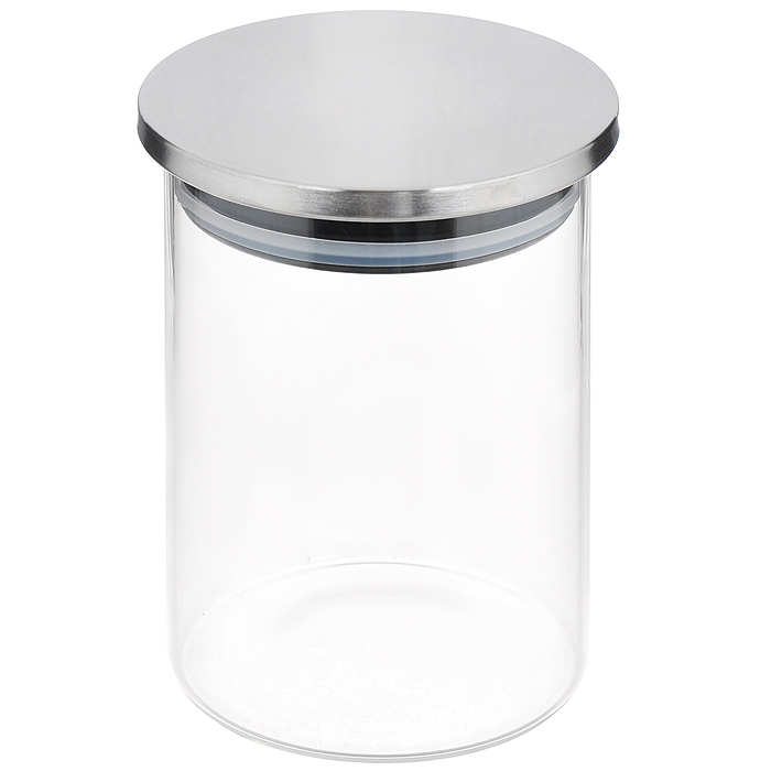 Емкость для хранения "Hausmann" изготовлена из высококачественного прозрачного стекла. Изделие оснащено металлической крышкой с силиконовым уплотнителем, благодаря чему крышка плотно закрывается и дольше сохраняет продукты свежими. Такая емкость прекрасно подойдет для хранения кофе, сахара, круп, муки и других сыпучих продуктов.  Можно мыть в посудомоечной машине.
