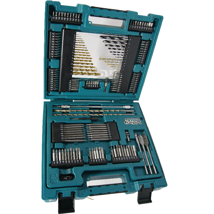 Набор оснастки Makita, 200 предметов168487 Набор оснастки Makita, 200 предметов168487Набор оснастки Makita предназначен для работы с резьбовыми соединениями, а также для строительных работ. Инструменты выполнены из высококачественной стали. Состав набора: Нож. Бокорезы. Пассатижи. Разводной гаечный ключ. Фонарик. Пилы кольцевые: 32 мм, 38 мм, 45 мм, 54 мм, 68 мм. Вал со сверлом. Зенкер. Кернер. Отвертка ручная. Биты разной длины: H3 x 2, H4 x 2, H5 x 2, H6 x 2, H8 x 2, PH0, PH1 x 2, PH3 x 2, PZ0, PZ1 x 2, PZ3 x 2, T10 x 2, T15 x 2, T20 x 2, T25 x 2, T40, T30 x 10, PH2 x 10, PZ2 x 10, SL0,6, SL0,8, SL1, SL1,2, SL1,6, SL0,5 x 2, SL0,6 x 2, SL0,8 x 2, SL1, SL1,2 x 2, SL1,6, PH0, PH1 x 2, PH3 x 2, PH4, PH0, PH1, PH2 x 2, PH3, PZ0, PZ1, PZ2 x 2, PZ3, T10, T15, T20, T25, T30 x 2, T10, T15, T20, T25, T40, H3, H4, H5, H6, H8, PZ0, PZ1 x 2, PZ3 x 2, PZ4, PH2 x 3, PZ2 x 3, T30 x 4. Магнитный держатель. Магнитный зажим. Сверла для дерева: 3 мм, 4 мм, 5 мм, 6 мм, 7 мм, 8 мм, 10 мм. Сверла для бетона: 3 мм, 4 мм, 5 мм, 6 мм, 8 мм х 300 мм, 10 мм х 300 мм. Сверла для металла: 1 мм, 1,5 мм, 2 мм, 2,5 мм, 3 мм, 3,2 мм, 3,5 мм, 4 мм, 4,5 мм, 5 мм, 5,5 мм, 6 мм, 6,5 мм, 7 мм, 8 мм, 10 мм. Рулетка. Измеритель диаметра. Перьевые сверла для дерева: 8 мм, 15 мм, 20 мм. Г-образный ключ. Глубиномеры: 3 мм, 5 мм, 8 мм, 10 мм. Уровень. Гибкий держатель бит. Головки торцевые: 5 мм, 6 мм, 7 мм, 8 мм, 9 мм, 10 мм, 11 мм, 13 мм.