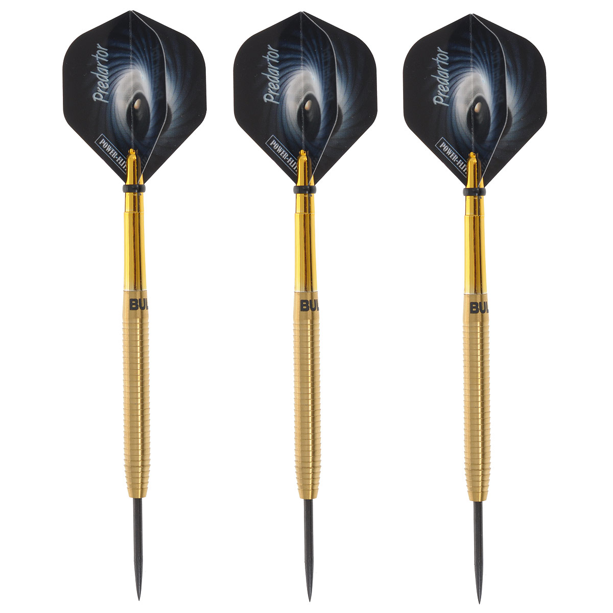 Набор дротиков Bulls Titanium Predartor. Steeldart, 25 г, 3 шт14265 Набор дротиков Bulls Titanium Predartor. Steeldart, 25 г, 3 шт14265Набор профессиональных дротиков Bulls Titanium Predartor. Steeldart выполнен из высококачественного вольфрама и стали с титановым покрытием и предназначен для игры в дартс. Комплект состоит из трех дротиков. Оперение дротика выполнено из нейлона. Игра в дартс развивает меткость, глазомер, реакцию, мелкую моторику и чувство соперничества. А с набором дротиков Bulls Titanium Predartor. Steeldart играть будет в двойне приятнее!Возврат товара возможен только при наличии заключения сервисного центра. Время работы сервисного центра:Пн-чт: 10.00-18.00 Пт: 10.00- 17.00 Сб, Вс: выходные дни Адрес: ООО ГАТО, 121471, г.Москва, ул. Петра Алексеева, д 12., тел. (495)232-4670, gato@gato.ru