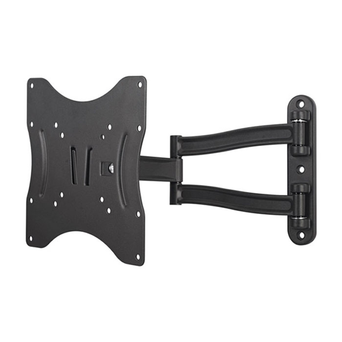 Kromax Techno-3, Grey настенный кронштейн для ТВTECHNO-3grey Kromax Techno-3, Grey настенный кронштейн для ТВTECHNO-3greyНаклонно-поворотный стальной кронштейн Techno-3 для LCD/LED телевизоров и мониторов с диагональю от 15 до 40 дюймов. В конструкции крепления предусмотрен держатель проводов. В комплект изделия входят пластиковые накладки, которые придают кронштейну эстетичный вид и скрывают место крепления кронштейна.Съемная монтажная пластина облегчает установку кронштейна - пластина крепится к задней панели телевизора, затем по специальным пазам входит в стеновое крепление, что упрощает монтаж. Крепежная пластина изготовлена из стали толщиной 2 мм. Прочная стальная конструкция обеспечит надежность крепления Вашего телевизора на стене.Небольшой размер настенной монтажной площадки позволяет удачно закрепить кронштейн в углу, на колонне, стыке, и даже на рельефной поверхности.