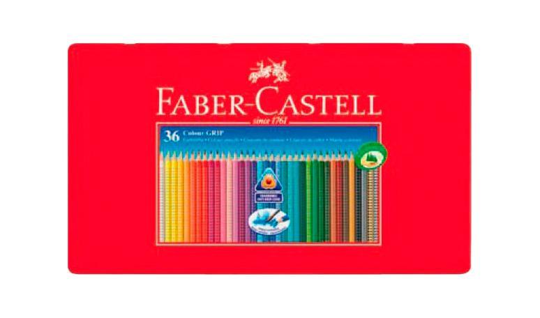 Цветные акварельные карандаши GRIP 2001, набор цветов, в металлической коробке, 36 шт.