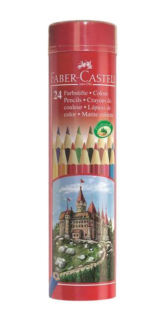 Цветные карандаши COLOUR PENCILS, набор цветов, в тубе, 24 шт.115827 Цветные карандаши COLOUR PENCILS, набор цветов, в тубе, 24 шт.115827Faber Castell 115827 - это цветные карандаши, изготовленные по специальной технологии SV, благодаря которой предотвращается поломка и крошение грифеля внутри корпуса. Faber Castell 115827 выполнены из высококачественной древесины, гарантирующей легкость затачивания при помощи стандартных точилок. Вид карандаша: цветной.Материал: дерево.