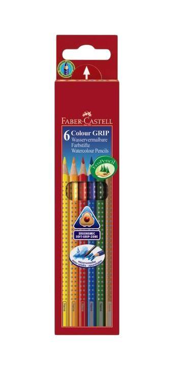 Цветные карандаши GRIP 2001, набор цветов, в картонной коробке, 6 шт.