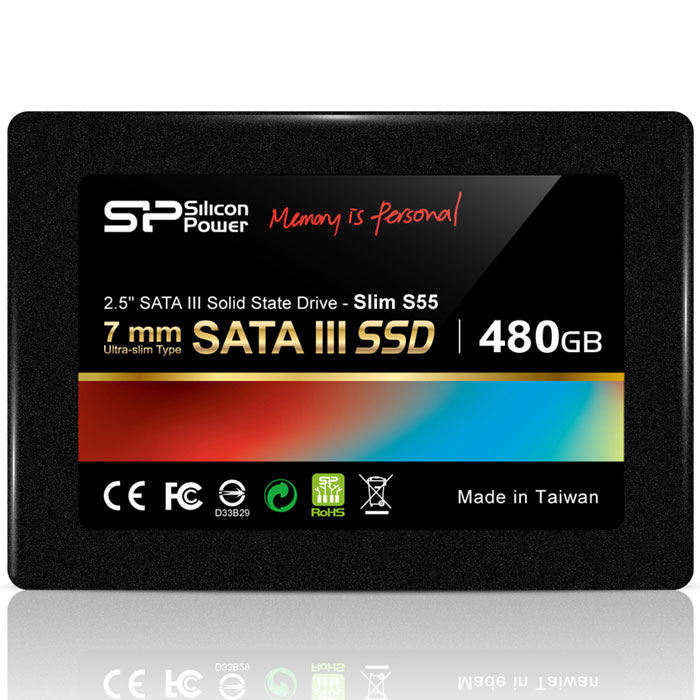 Silicon Power Slim S55 480GB SSD накопитель