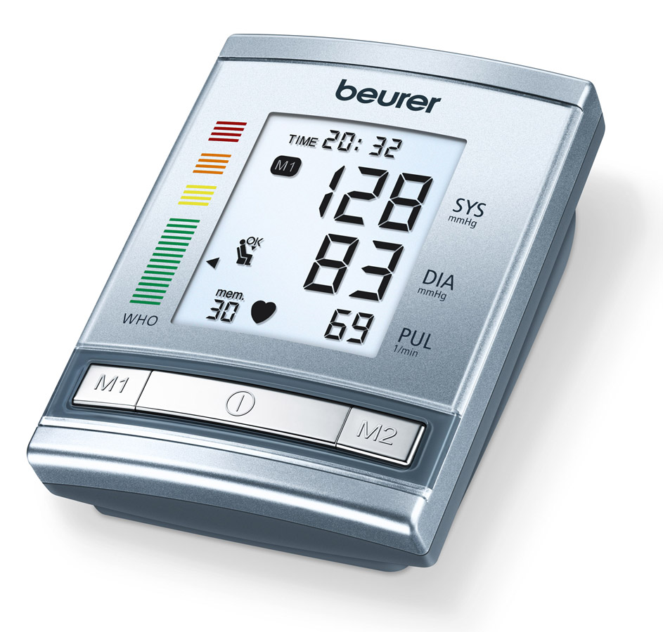 Тонометр Beurer BM607102030 Тонометр Beurer BM607102030Автоматический тонометр на предплечье с функцией индикации состояния покоя и правильного положения тела для измерения. Автоматическое измерение артериального давления и частоты пульса в плечевой артерии.Запатентованный индикатор состояния покоя для получения точных результатов измеренияИндикация HSD = диагностика гемодинамической стабильностиКлассификация по ВОЗ и распознание аритмии2 x 60 ячеек памятиРасчет среднего значенияБольшой, хорошо видимый дисплейВозможна работа от блока питанияДата и времяАвтоматическое отключениеИндикация замены батарейкиДля окружности плеча: 22 - 32 см